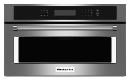 KitchenAid KMBP107ESS – Microwave oven with convection and grill – built-in – 1.4 cu. ft – 900 W – stainless steel