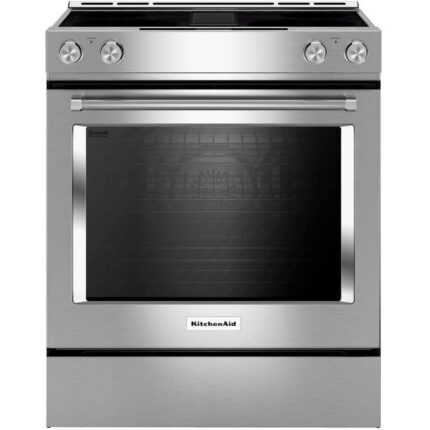 KitchenAid KSEG950ESS 6.4 Cu.Ft. Stainless Convection Slide-in Downdraft Range