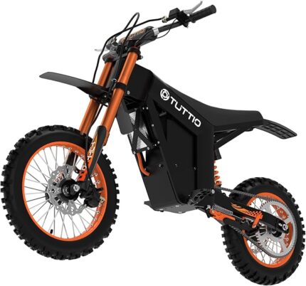 Tuttio Soleil01 Electric-Dirt-Bike for Teens Adults, 14"/12" Fat Tire 2000W Electric-Motorcycle with 48V 21AH Battery Ebike 37MPH Hydraulic Brakes Mountain Off-Road EBike Fit Age 13+